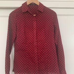 The Limited Cute polka dot collard shirt. XS
